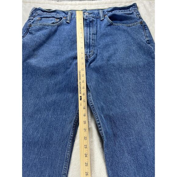 Levi’s 550 Relaxed Fit Jeans Mens 38x32 Blue Denim Tapered Leg Made in Mexico - Picture 7 of 9